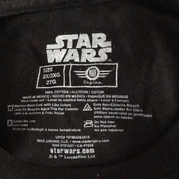 Star Wars Solo Black Graphic Tee XXL NWT - Picture 4 of 6